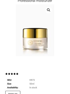 Gold Cap Moisturizer — White & Gold